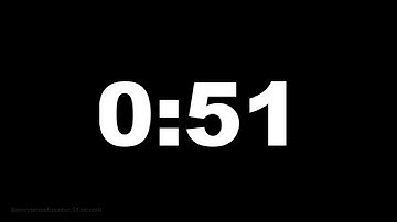 51 seconds [51 secs] clock timer countdown || Alarm Focus