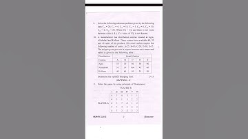 OPERATIONAL RESEARCH BCOM 6 SEMESTER  2024 QUESTION PAPER PUNJAB UNIVERSITY  #panjabuniversity #bcom