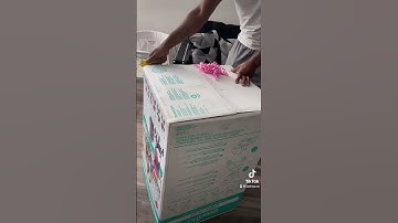 Unboxing my baby stroller 🎀￼￼ #fyp #pregnancy #girl #girlmom #boyfriend