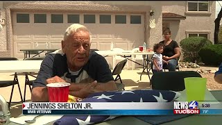 Community shows thanks to WWII vet