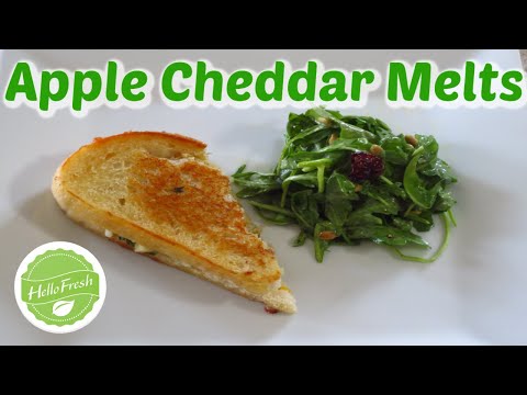 Hello Fresh Meal # 62 - Caramelized Apple Cheddar Melts + Promo Code!