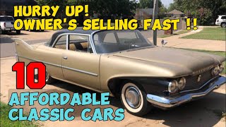 Rare Vintage Cars You Can Buy Today : 10 Amazing Deals Under $10,000