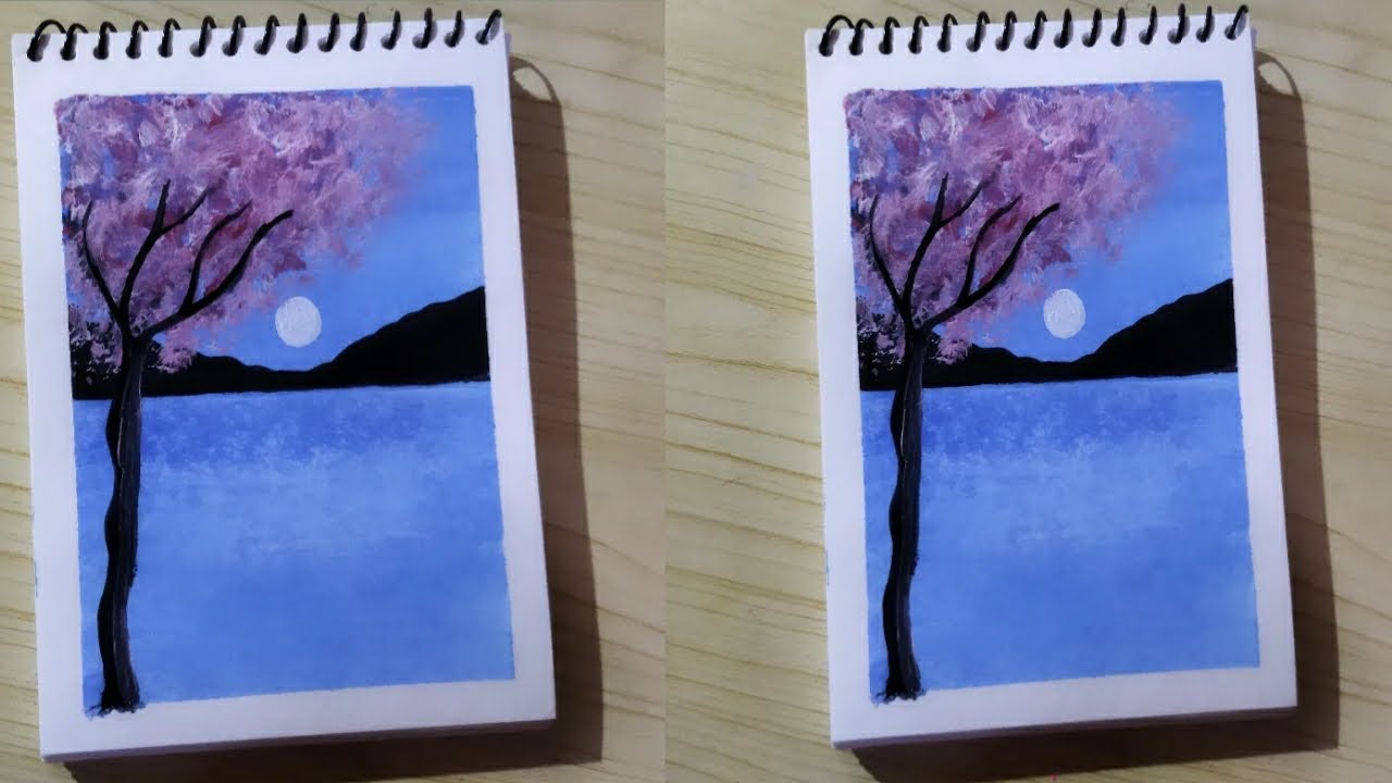 Watercolor se painting kaise kare 😍😍easily How to draw a painting