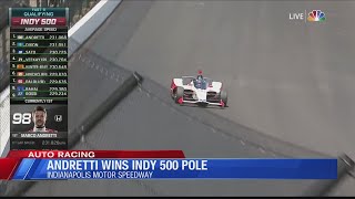 Andretti wins Indy 500 pole