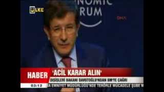 AHMED DAVUDOGLU ACIL KARAR ALIN 24 01 2014 ULKE TV