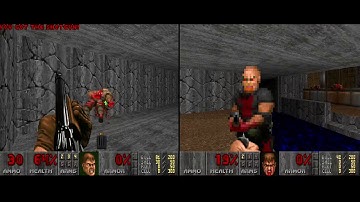 DOOM 2 Map 2 Underhalls Cooperative Split Screen Xbox One