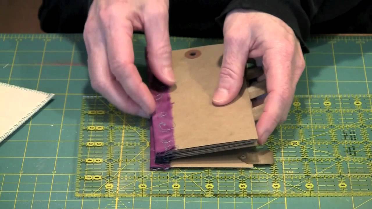 Vertical Tag Book With Free Motion Stitching by Joggles.com