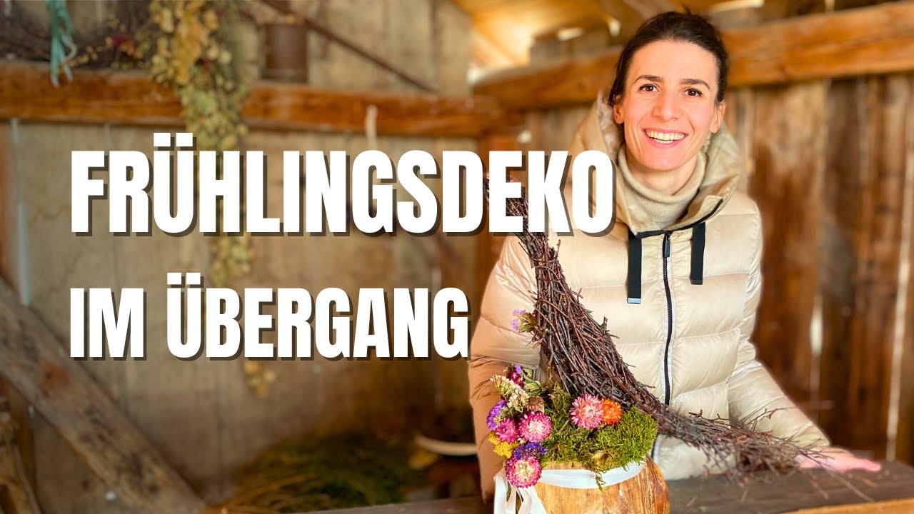 Frühlingsdeko aus Naturmaterialien | Ruhige Übergangsdeko im Februar 🌿