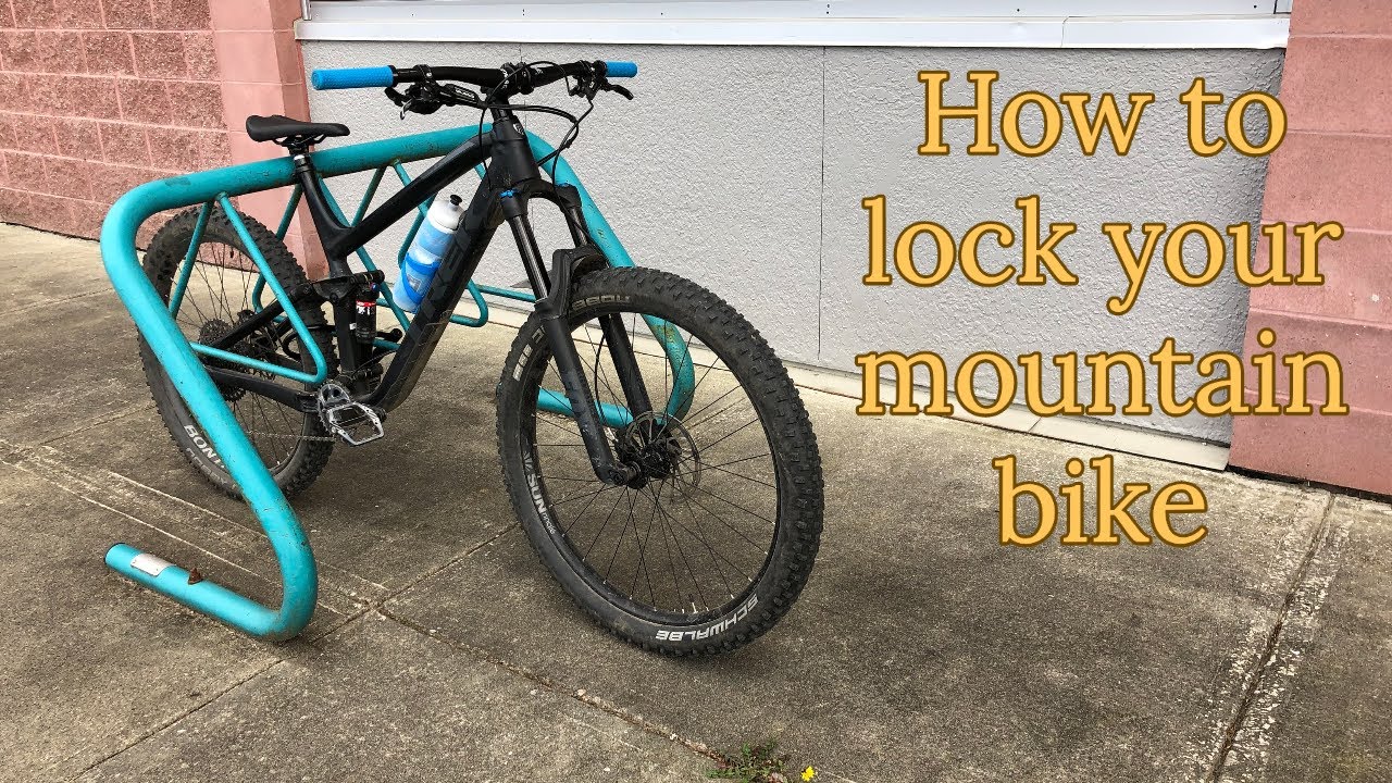 barbermaskine Skubbe Vandret How to lock your Mountain Bike - YouTube