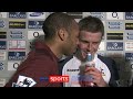 Thierry henry  michael carrick after the last north london derby at highbury