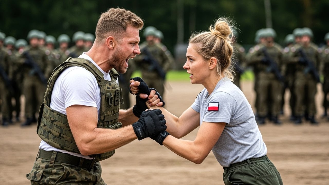 Chciał ją uderzyć, a ona złamała mu rękę przed 280 operatorami GROM