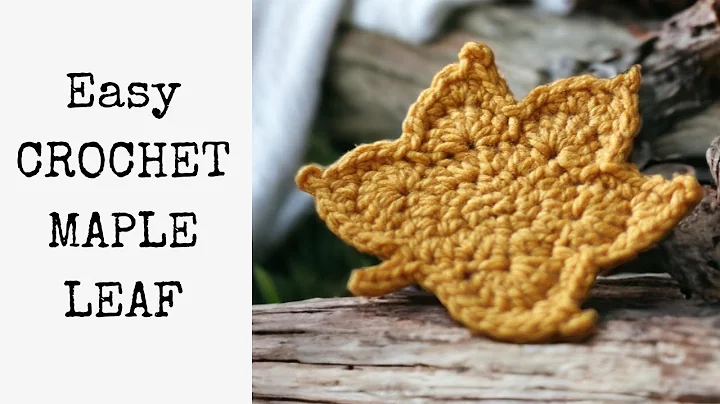 Easy Crochet Maple Leaf Coaster for Beginners