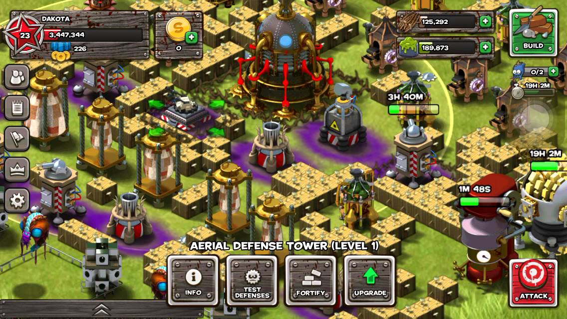 Backyard Monsters Mobile Yard Review And My Clan Youtube