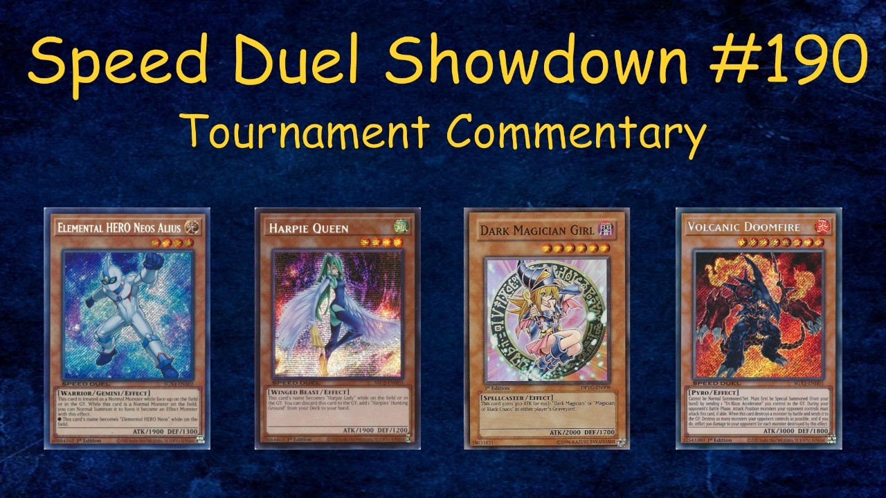 Speed Duel Showdown #190 Tournament Commentary