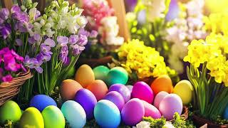 Easter Eggs and Spring Flowers 4k Ambience screenshot 3