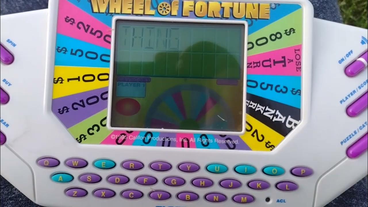 Wheel of fortune handheld electronic game YouTube