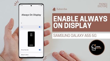 How To Enable Always On Display On Samsung Galaxy A55 5G | AOD Settings & Tips