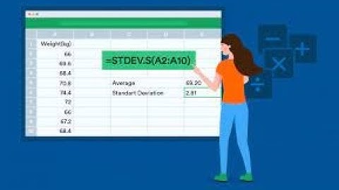 Standard Deviation In Excel - Hindi Audio