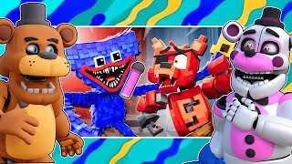 Freddy and Funtime Freddy REACT to POPPY PLAYTIME vs FNAF! - Zamination Animation