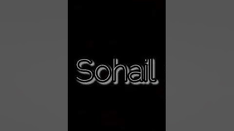 Sohail Bhai name status WhatsApp new