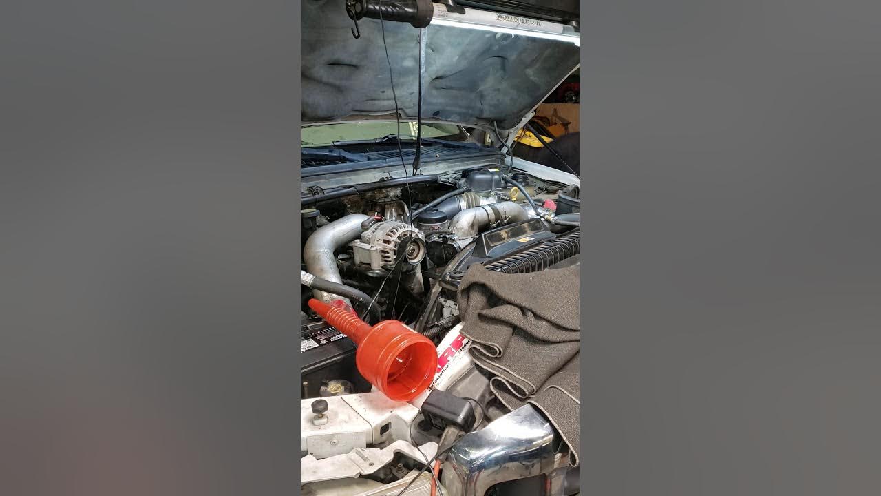 6 0 powerstroke start up after stand pipe replacement youtube