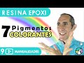 🎨  PIGMENTOS  Y COLORANTES para RESINA EPOXI 🔴 Curso de iniciación para manualidades Diy 9