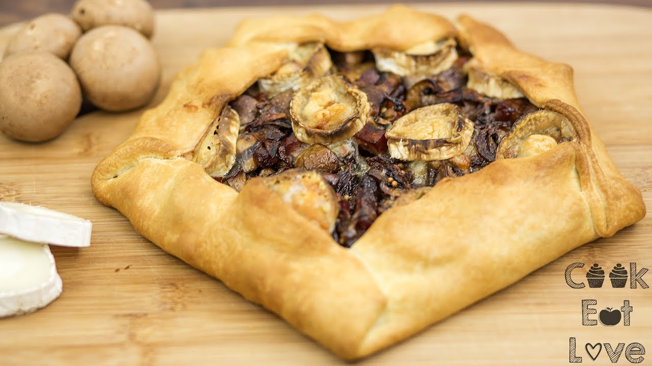 Mushrooms And Goat´s Cheese Galette YouTube