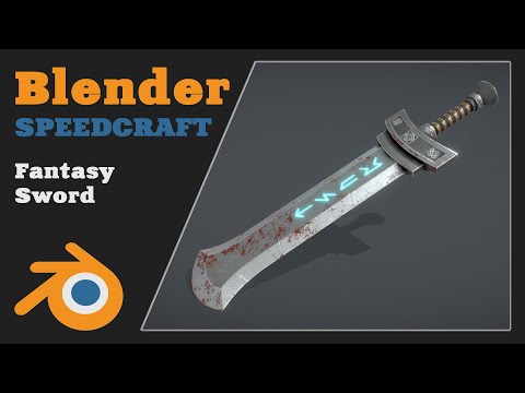 TimeLaps Blender 3D Sword - Процесс создания меча