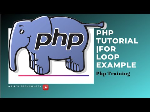 Php Tutorial | For Loop Example