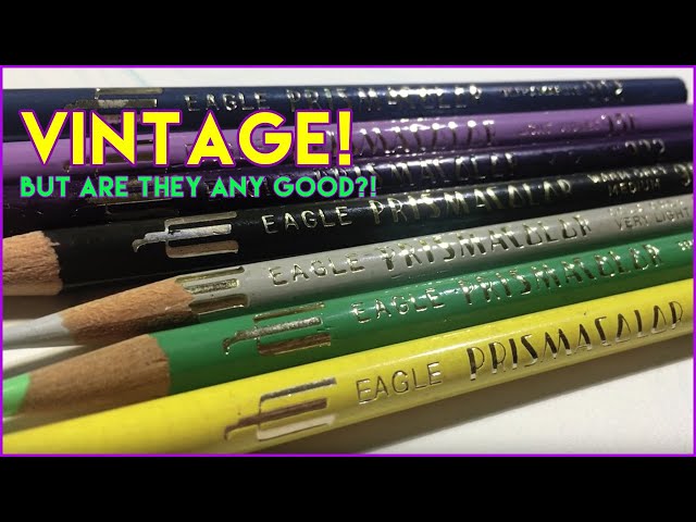 Vintage Berol Prismacolors from the 1990's, Swatching