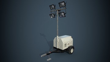 Blender Timelapse Tutorial - Light Tower using Blender and Substance Painter