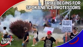 3 Spokane ICE protestors face trial beginning today