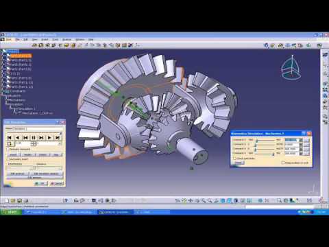simulation of differential unit - YouTube