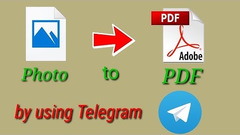 How to convert phot to pdf by using telegram bot