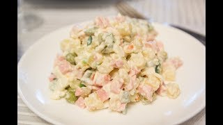 Салат оливье- быстро и вкусно.// Olivier salad-fast and delicious. Салат оливье- быстро и вкусно.// Olivier salad-fast and delicious.