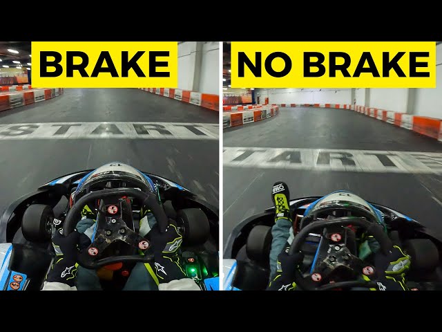 BRAKE vs NO BRAKE Indoor Karting Experiment class=