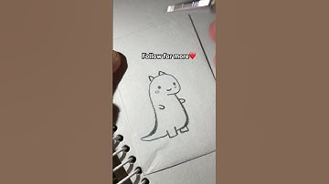 Cute Things to Draw When Bored🥱✍🏻Part 22  #art #sketch #cute #short #tutorial #kawaii #doodle