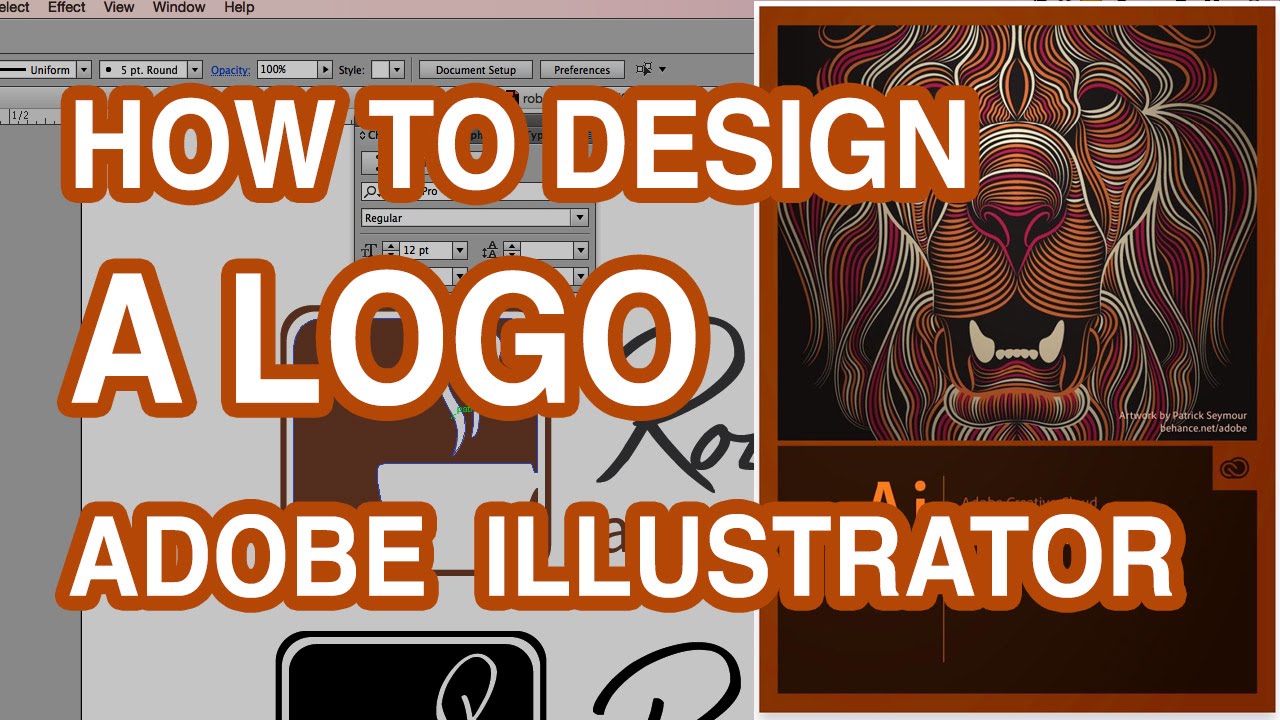 How To Design A Logo - Make Your Own Logo - Illustrator Tutorial
