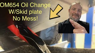 How to Change Oil on a Sprinter 654 With Skid Plate (No Mess!)