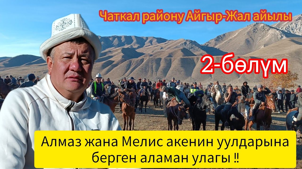 Чаткал району Айгыр-Жал айылы Алмаз жана Мелис  акенин уулдарынын тою аламан улак: 2-бөлүм