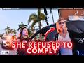 She Refused to Comply During a DUI Investigation