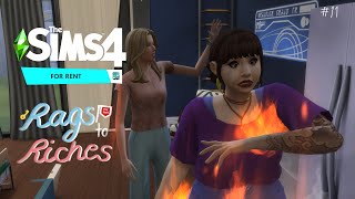 เมื่อผู้เช่าเผาบ้าน 🏡🔥the sims 4 rags to riches (for rent) ep.11