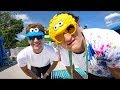 Семейная поездка в парк развлечений/GANGSTER FAMILY TRIP TO SESAME PLACE/Кейси Нейстат на русском