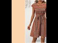 Printed Round Neck Cap Sleeve Dress