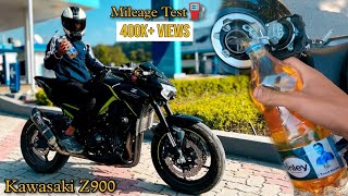 Mileage Test of Kawasaki Z900 bs6 2022 ⛽| Superbike mileage ?| shocking results #z900 #kawasaki