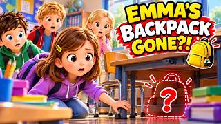 Emma’s Backpack Went Missing at School! | New Kid Mystery Story at School | Moral English Story
