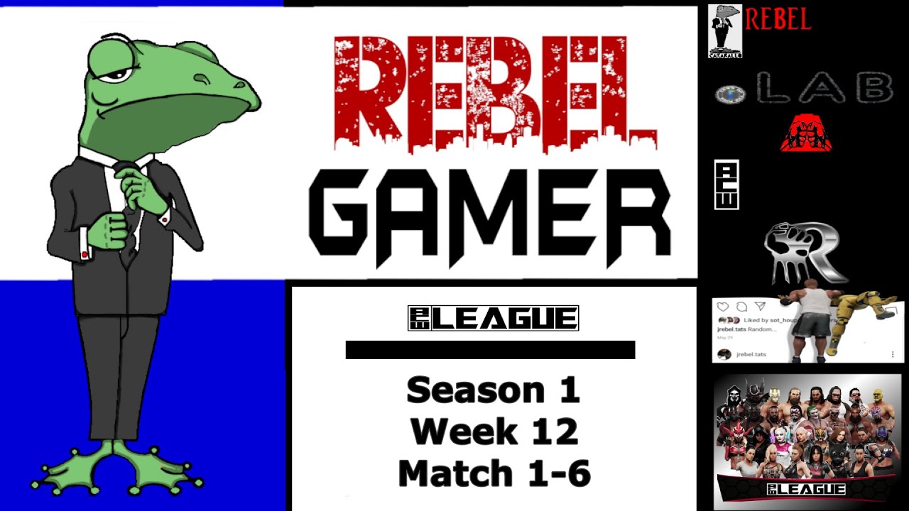 Rebel Gam3r PRESENTS: ACW League S1W12M1-6 (CAW) (ALL CAW WRESTLING) No Commentary