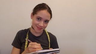 (ASMR) Friend Does a Full Body Measurement and Sketch Roleplay screenshot 3