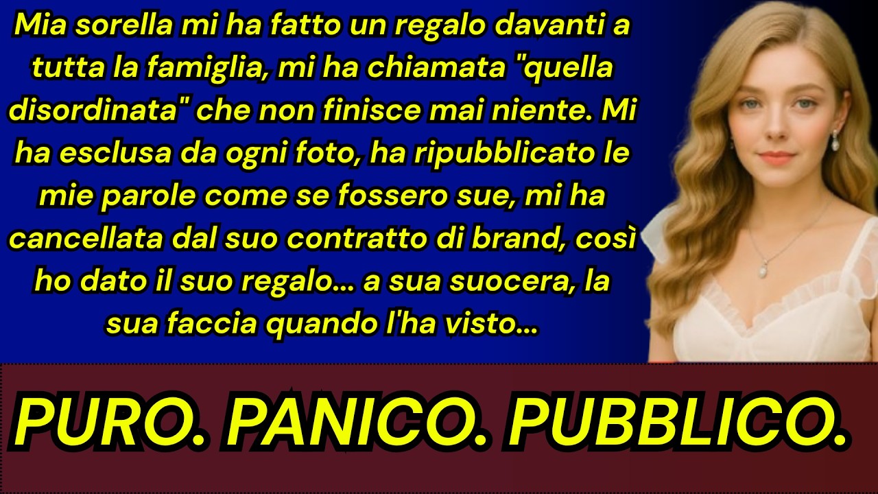 Al mio trentesimo compleanno, mia sorella Giulia mi ha regalato un pacchetto argentato davanti a tutti, con quel sorriso finto che conosco fin da bambina. Dentro c’erano solo tisane scadenti e un...