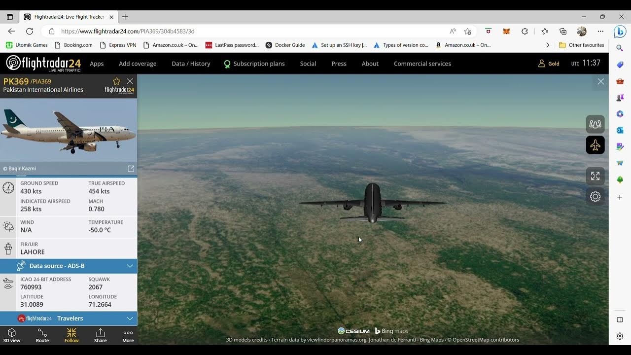 How to track airplanes in real time حقیقی وقت میں ہوائی جہازوں کو